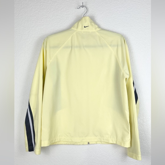 Vintage Nike Y2K Pastel Yellow Windbreaker Jacket Zip Up - Picture 2 of 9